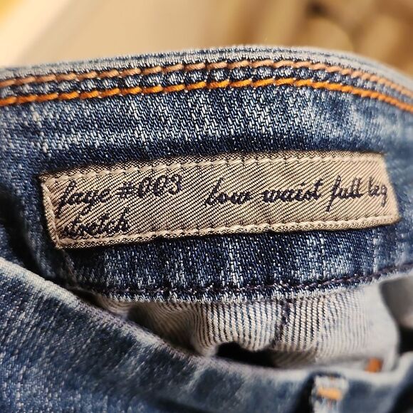 Citizens of Humanity "Faye #003" Low Waist Full Leg Jeans Size 28 US 6 - Picture 9 of 11